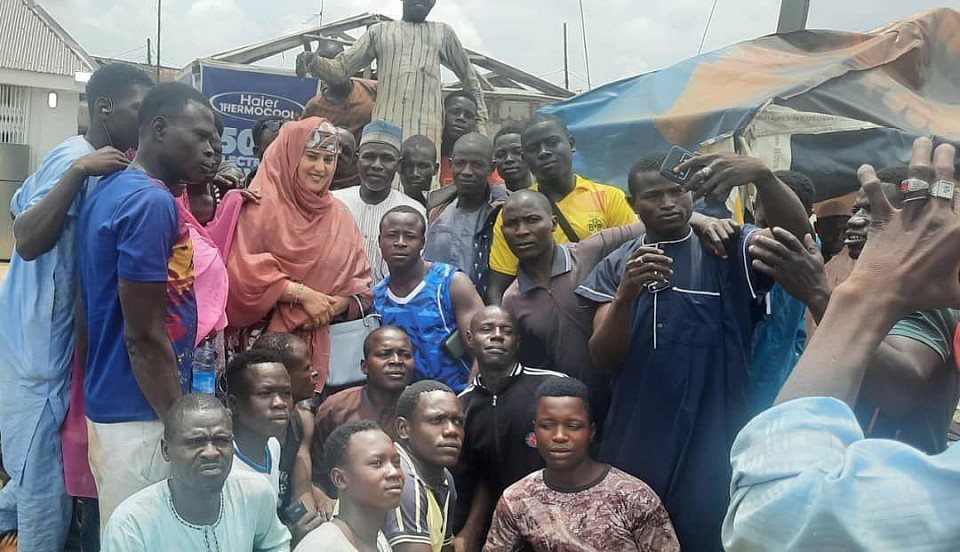 CEO/FOUNDER with some beneficiaries of the foundation